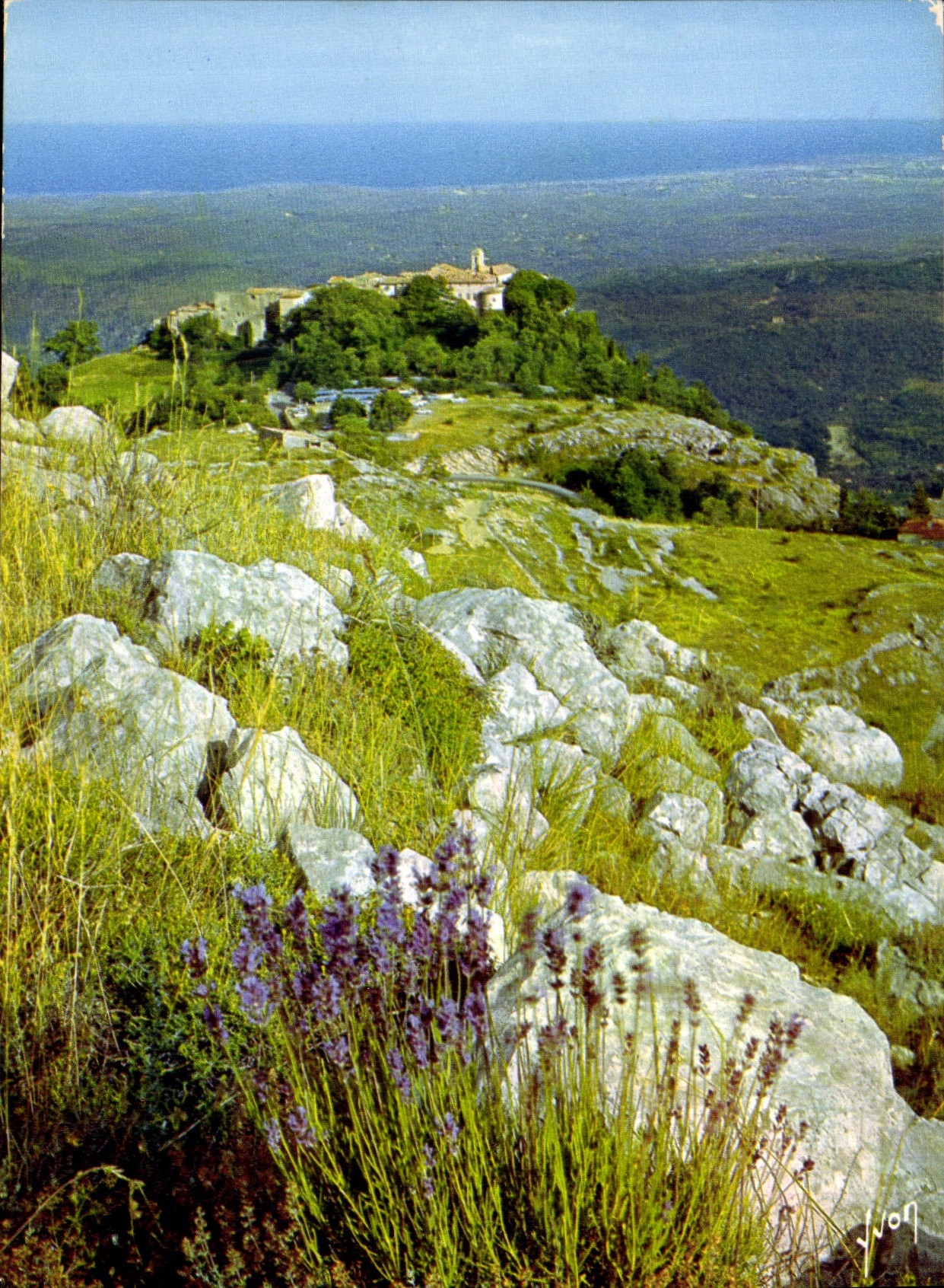 CPM Couleurs et lumiere de France la Cote d'Azur miracle de la nature Gourdon La Sarrazine A M le Vi