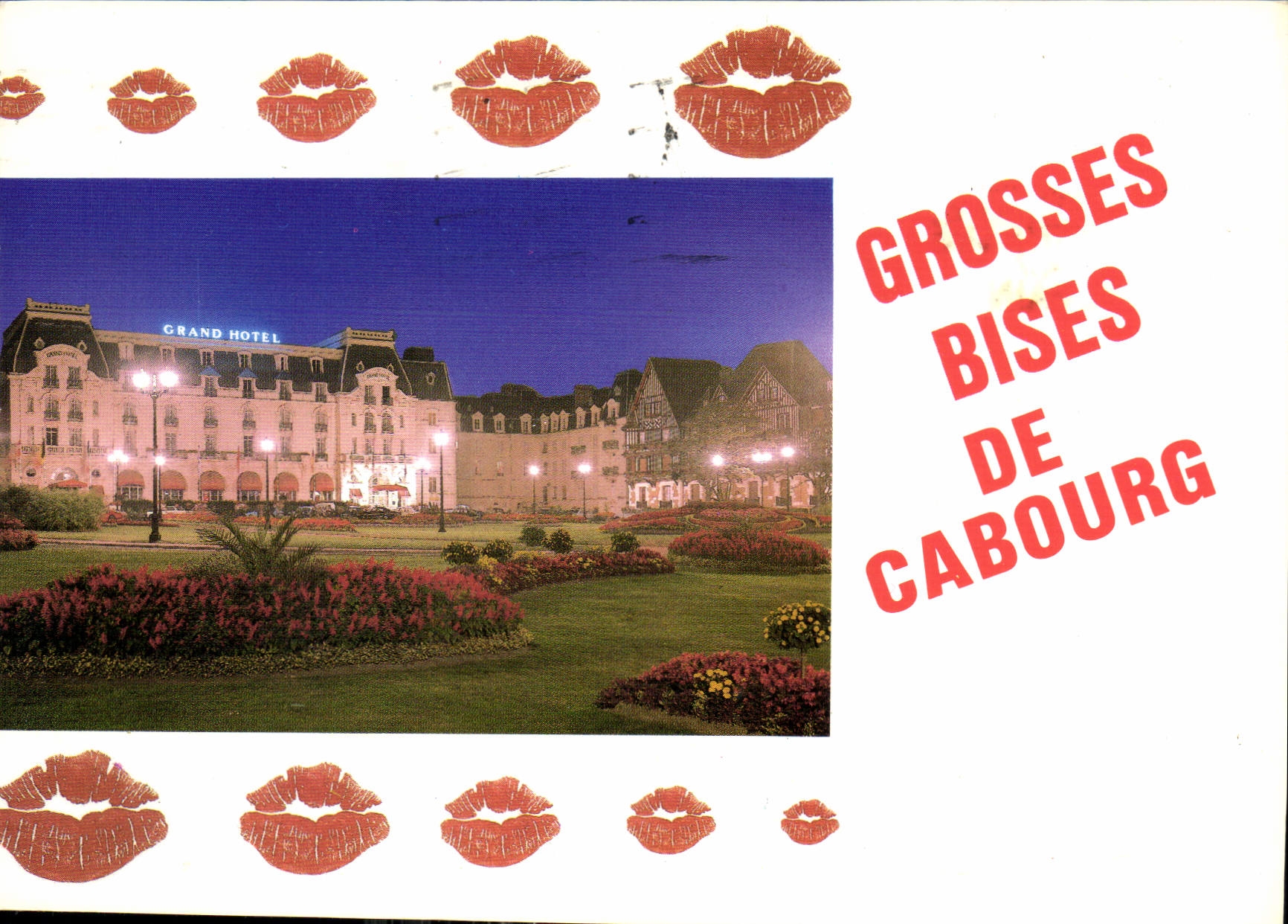 CPM La Cote Fleurie Cabourg Calvados la plage des fleurs le grand Hotel le Normandie et les Jardins