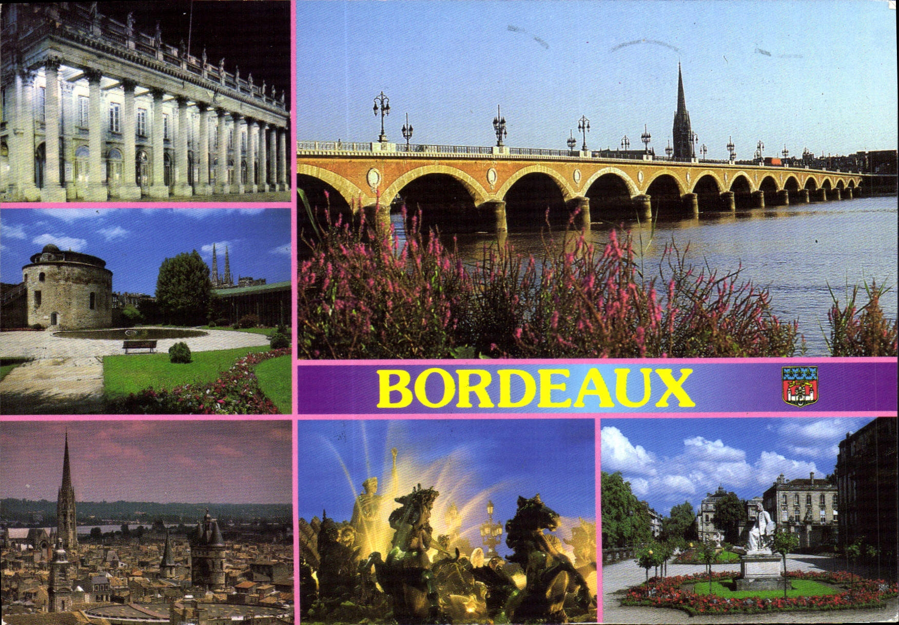 CPM Images de France Aquitaine Bordeaux Ambiance et reflets de la Capitale d'Aquitaine 