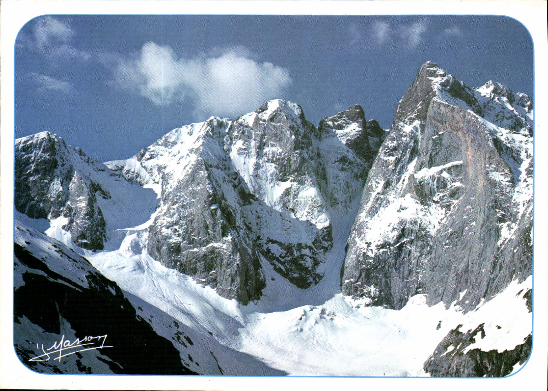 CPM Les faces Nord du massif du Vignemale Petit Vignemale Pointe Chaussenque Piton Carre