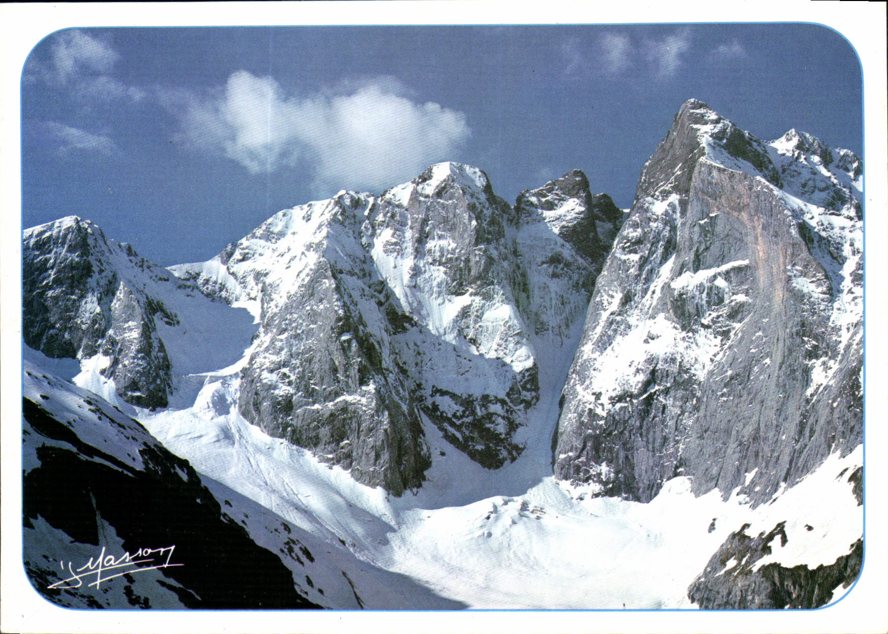 CPM Les faces Nord du massif du Vignemale Petit Vignemale Pointe Chaussenque Piton Carre