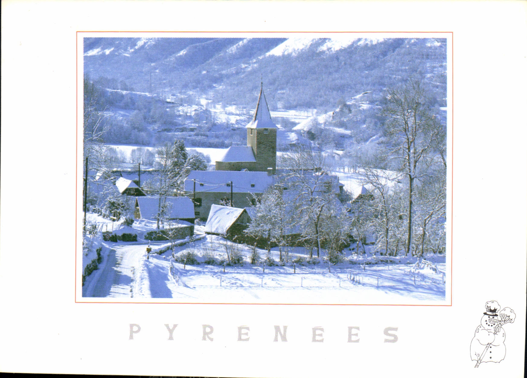 CPM Les Pyrenees sous a Neige 
