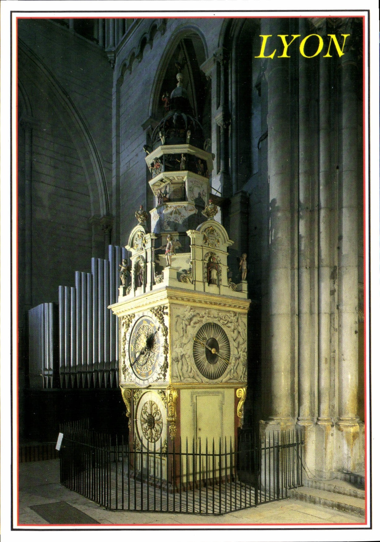 CPM Lyon Rhone France Horloge astronomique de la Primatiale St Jean 
