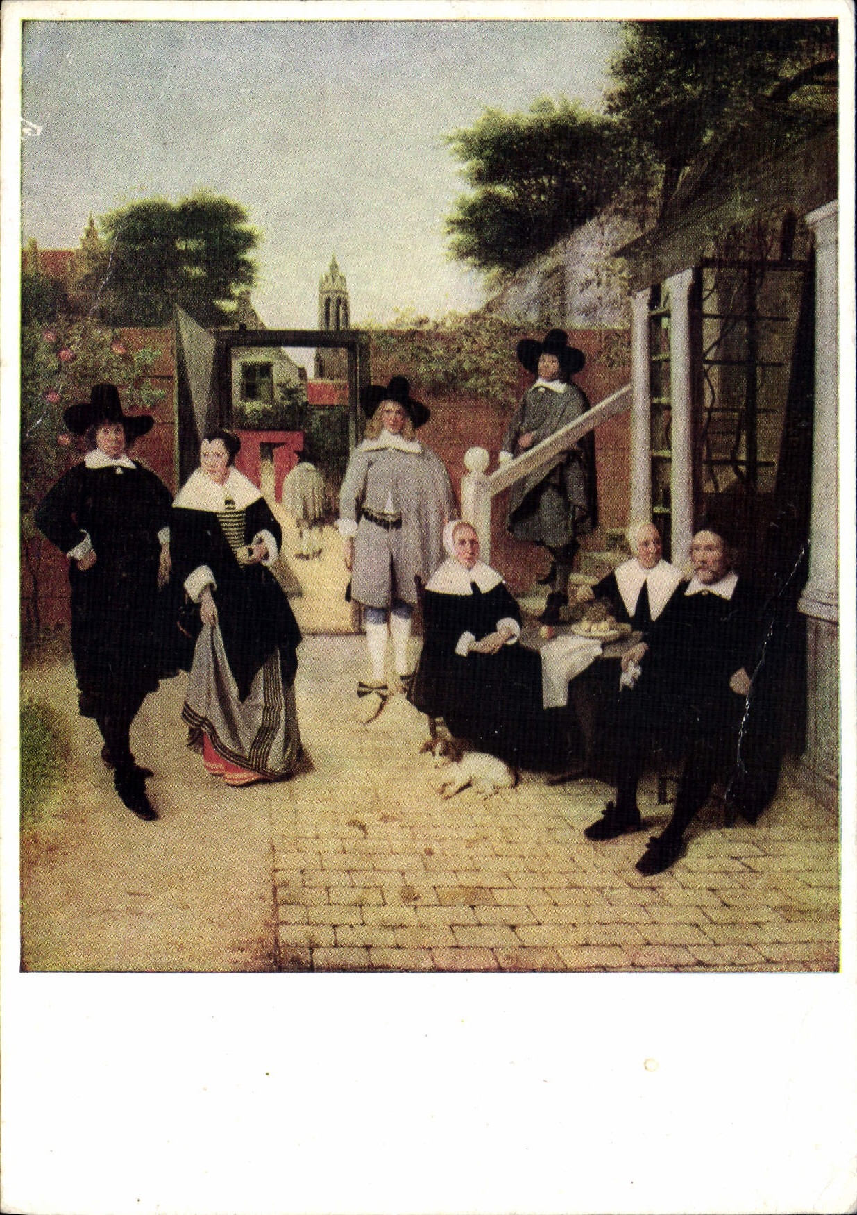 CPM Pieter de Hoogh Portrait de Famille 