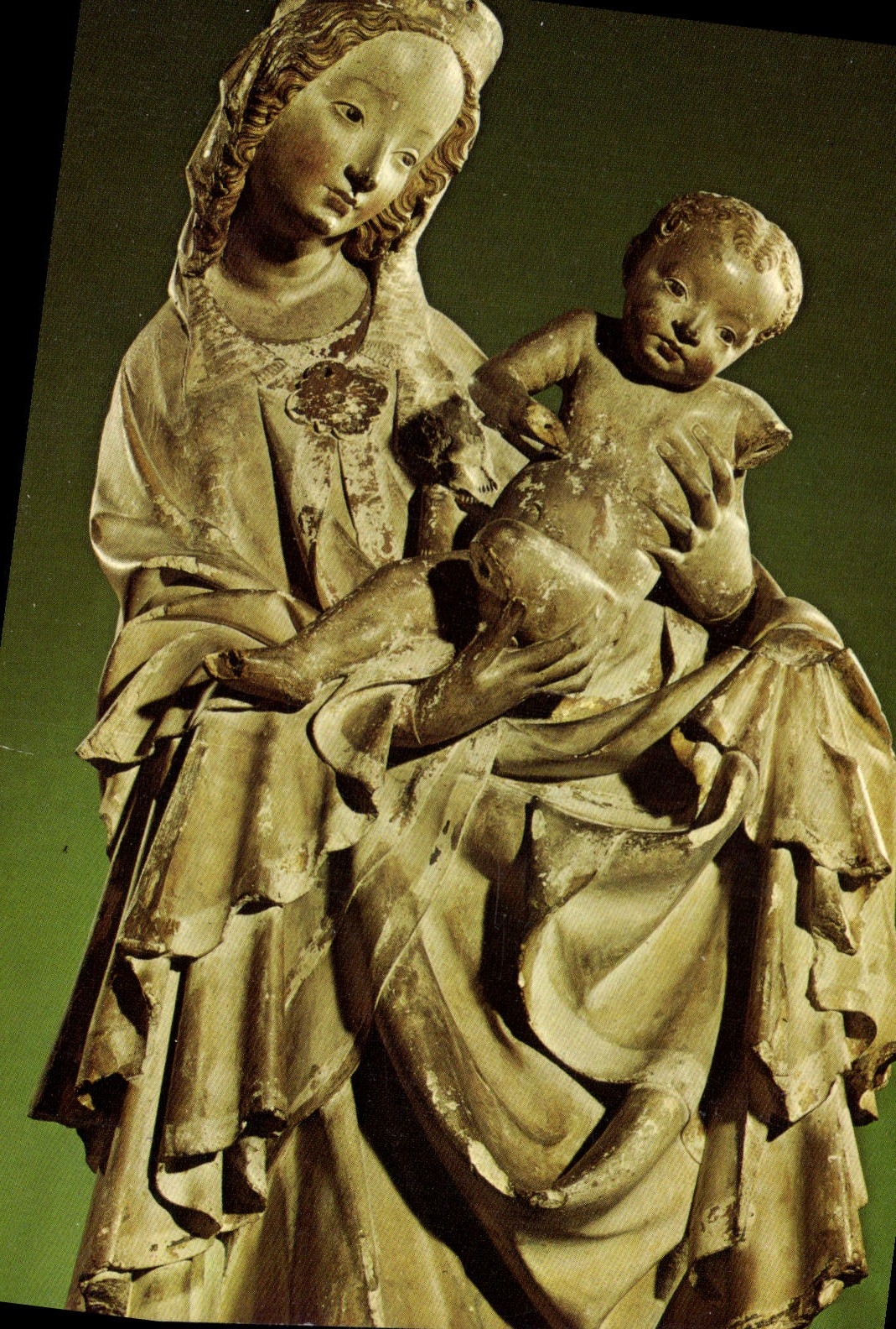 CPM Kunsthistorisches Museum Wien Plastiksammlung La Vierge et l'Enfant dite de Krumau 