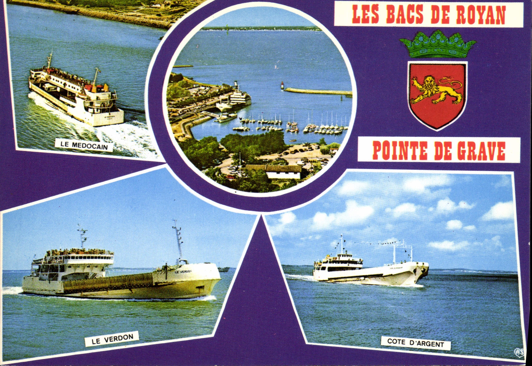 CPM La Cote d'Argent Gironde les Bacs de Royan Pointe de Grave Le Medocain Le Verdon Cote d'Argent B