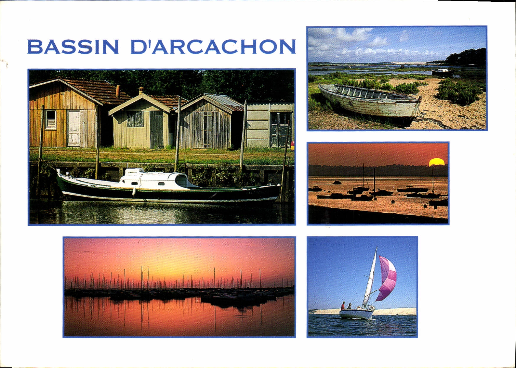 CPM Le Bassin d'Arcachon Gironde Bateau