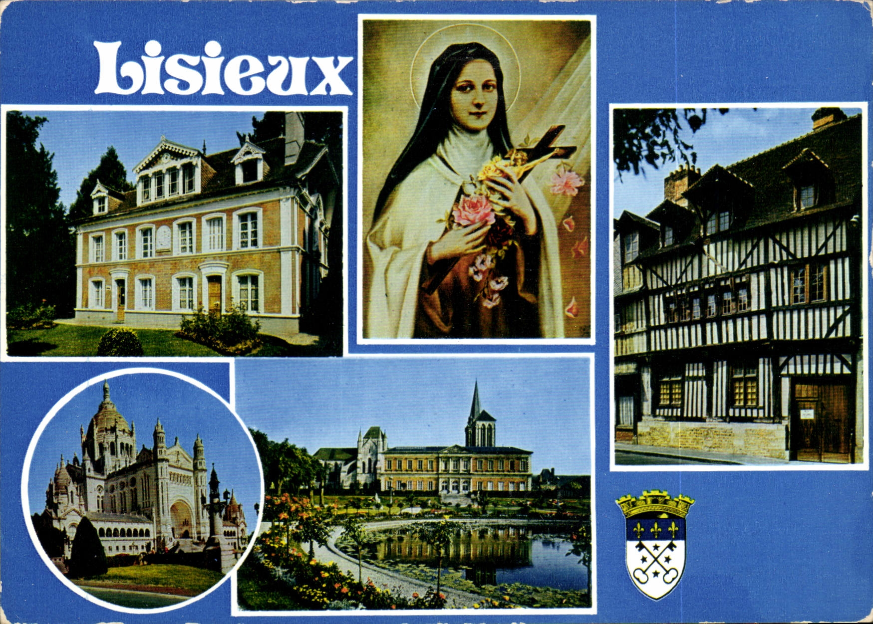 CPM Lisieux Calvados les Buissonnets Ste Therese de l'Enfant Jesus le musee de vieux Lisieux la Basi