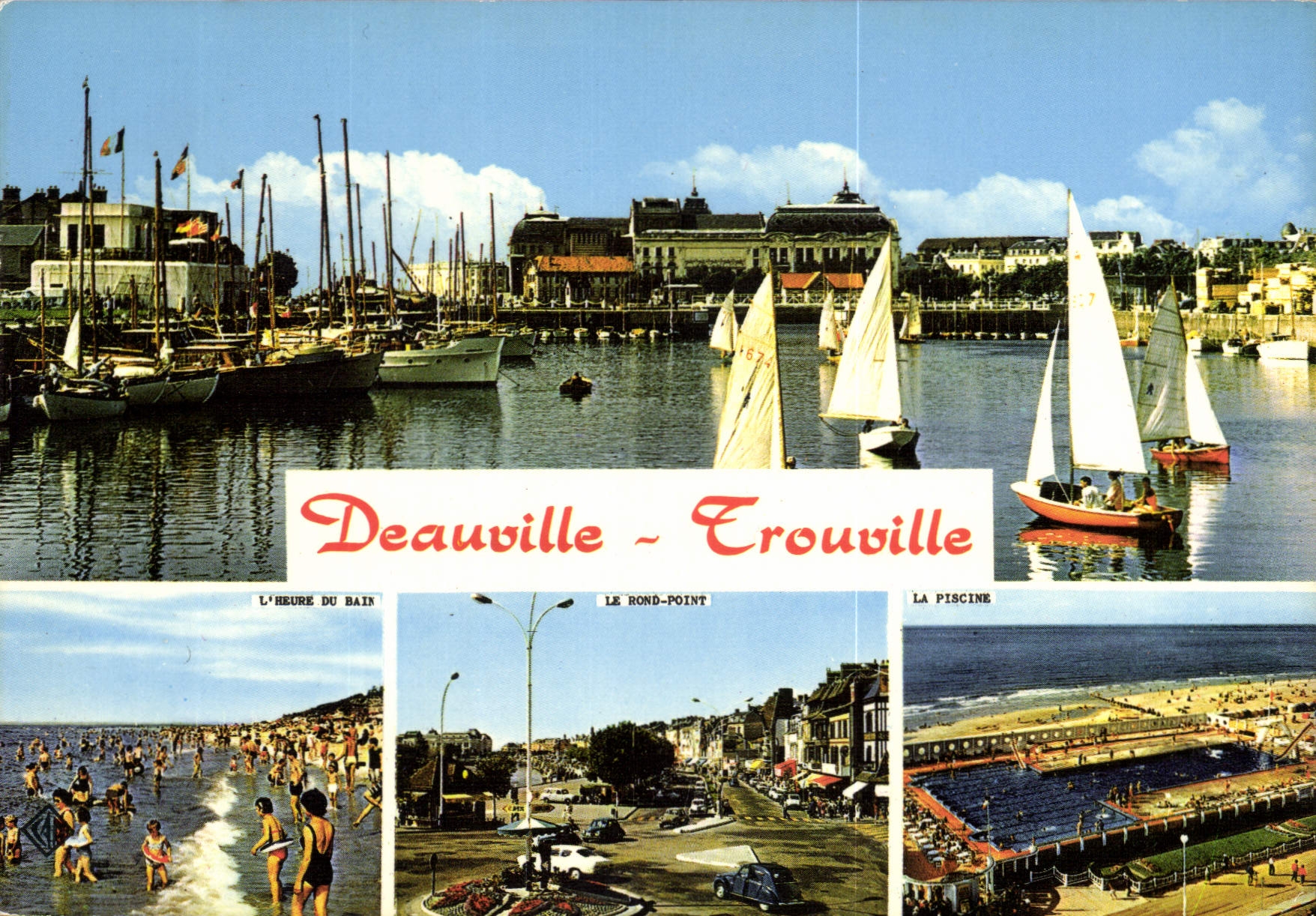 CPM Deauville Trouville Bateaux