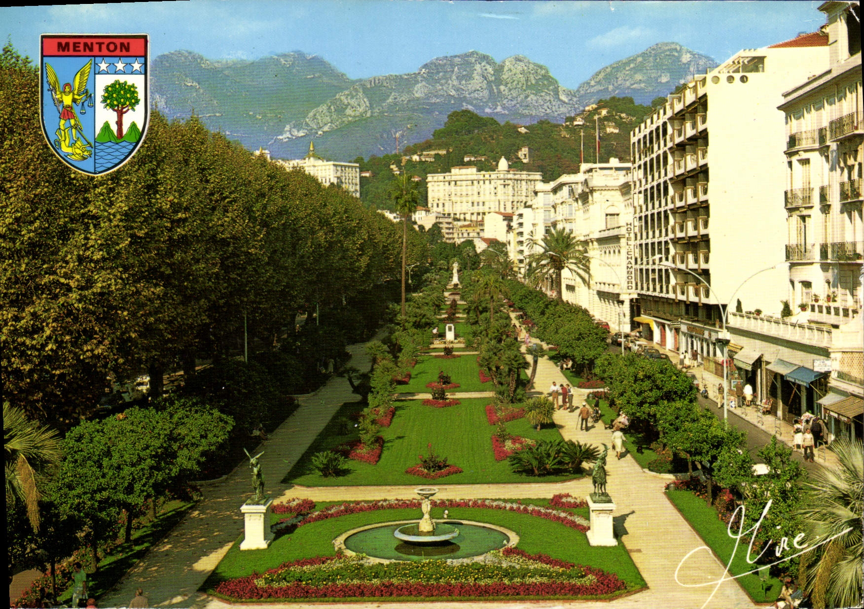 CPM Menton Alpes Maritimes Les Jardins Bioves 