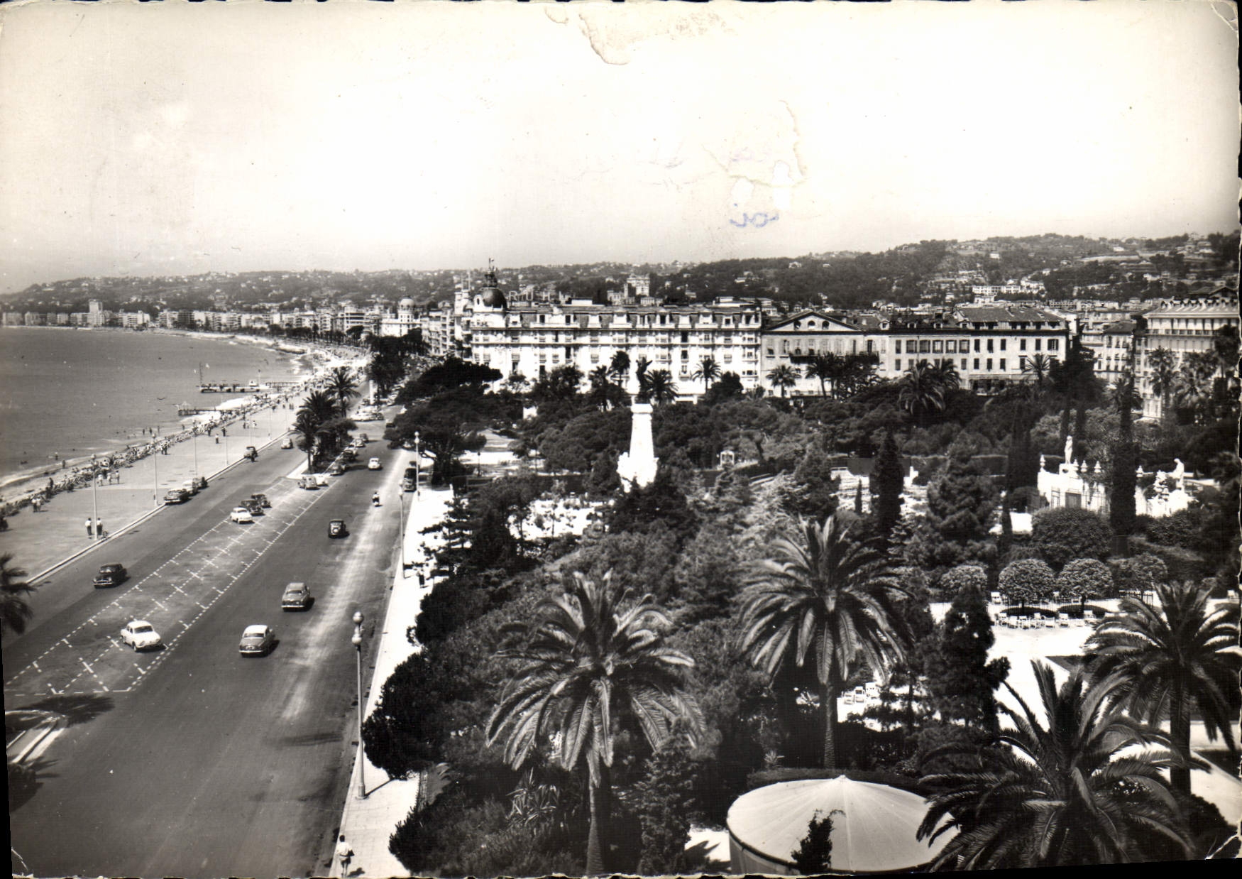 CPM La Cote d'Azur Nice Les Jardins Albert Le Theatre de Verdure et la Promenade des Anglais