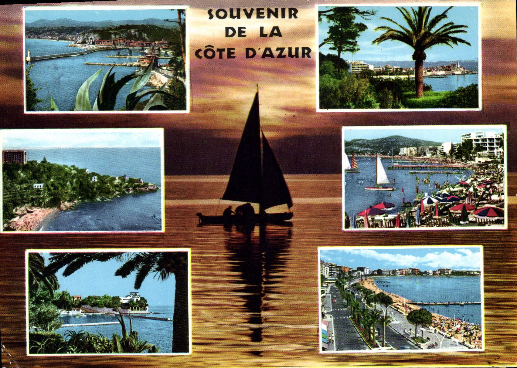 CPM Souvenir de la Cote d'Azur