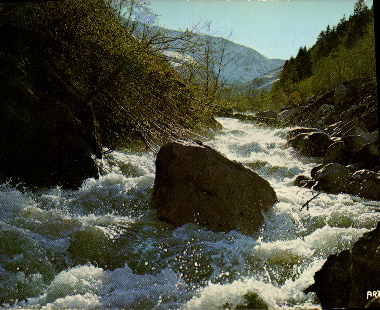 CPM Les Pyrenees Le Torrent Impetueux 