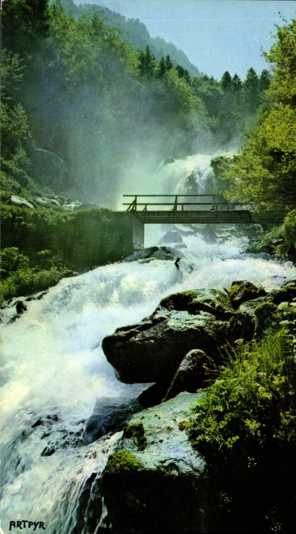CPM Hautes Pyrenees Cauterets Cascade de Lutour