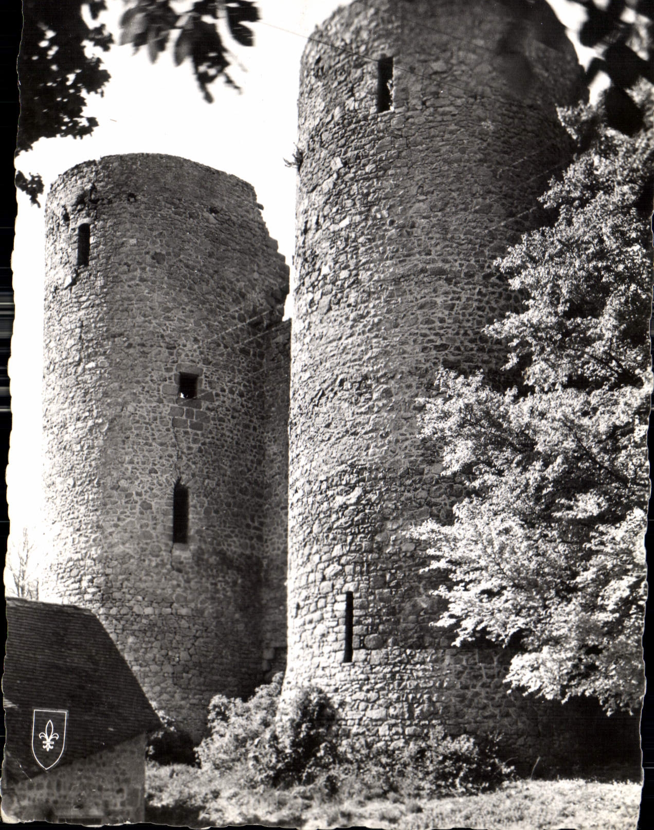 CPM Crocq Creuse Vieilles Tours Cote Sud