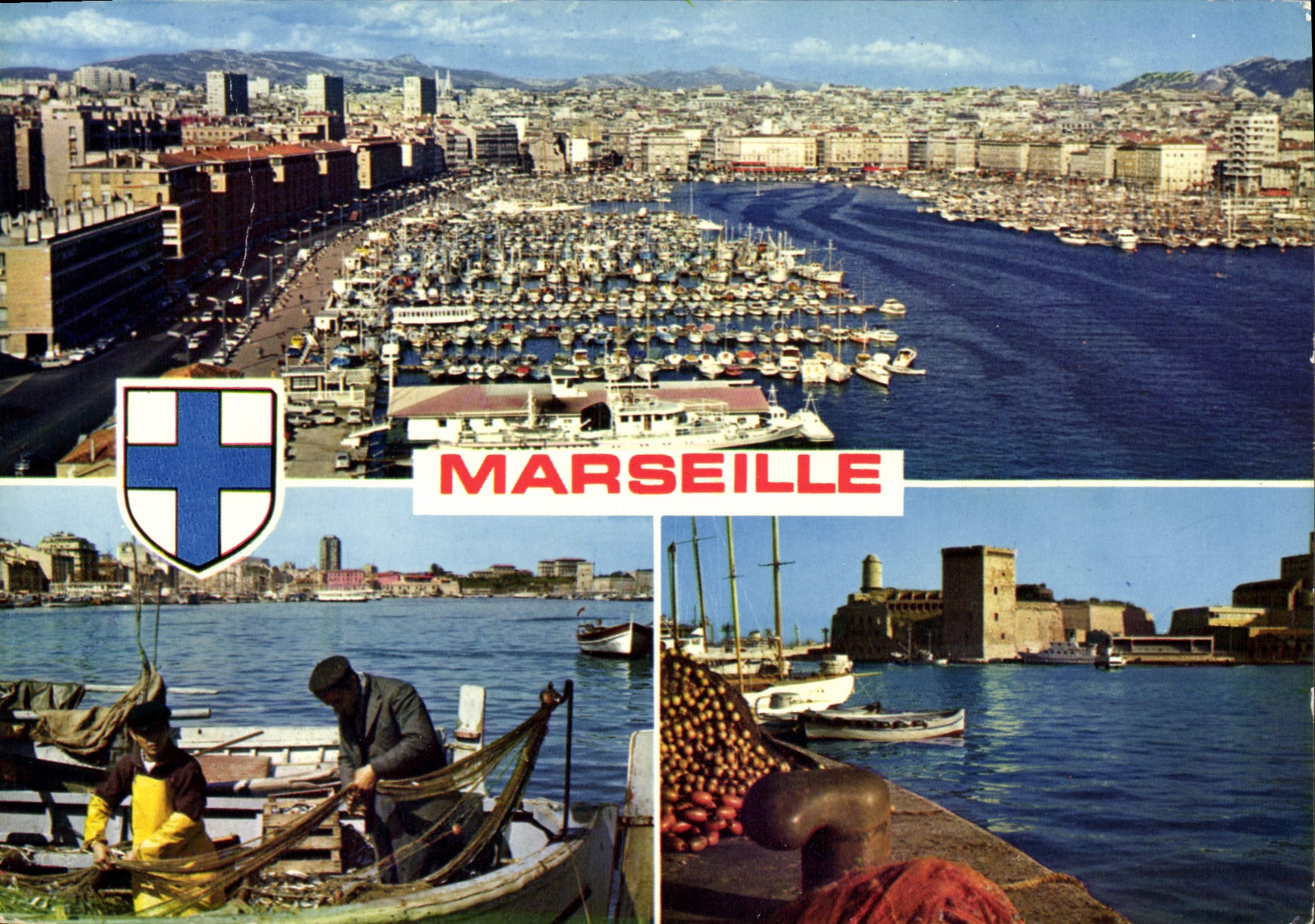 CPM Marseille B du R Bateaux Peche