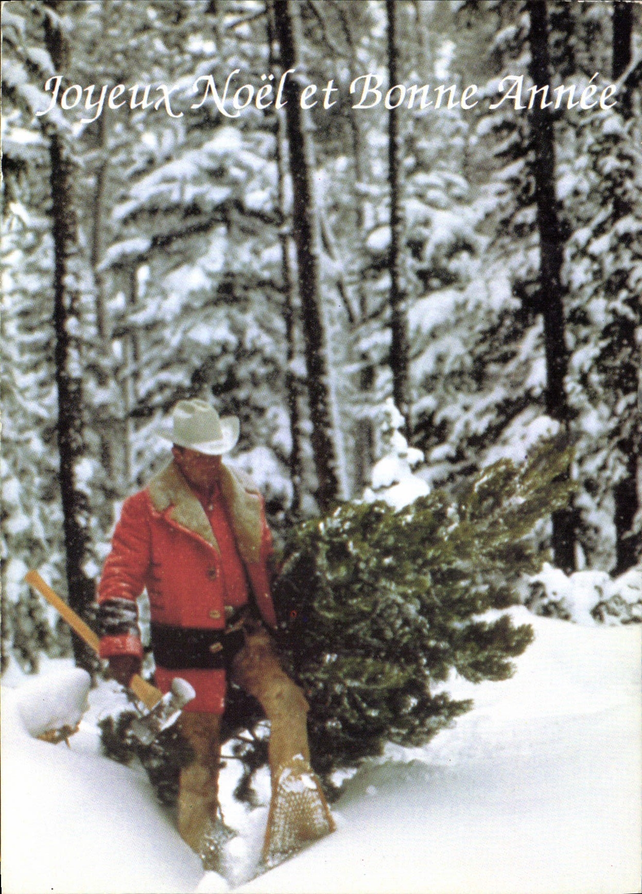CPM Joyeux Noel et Bonne Annee Bucheron