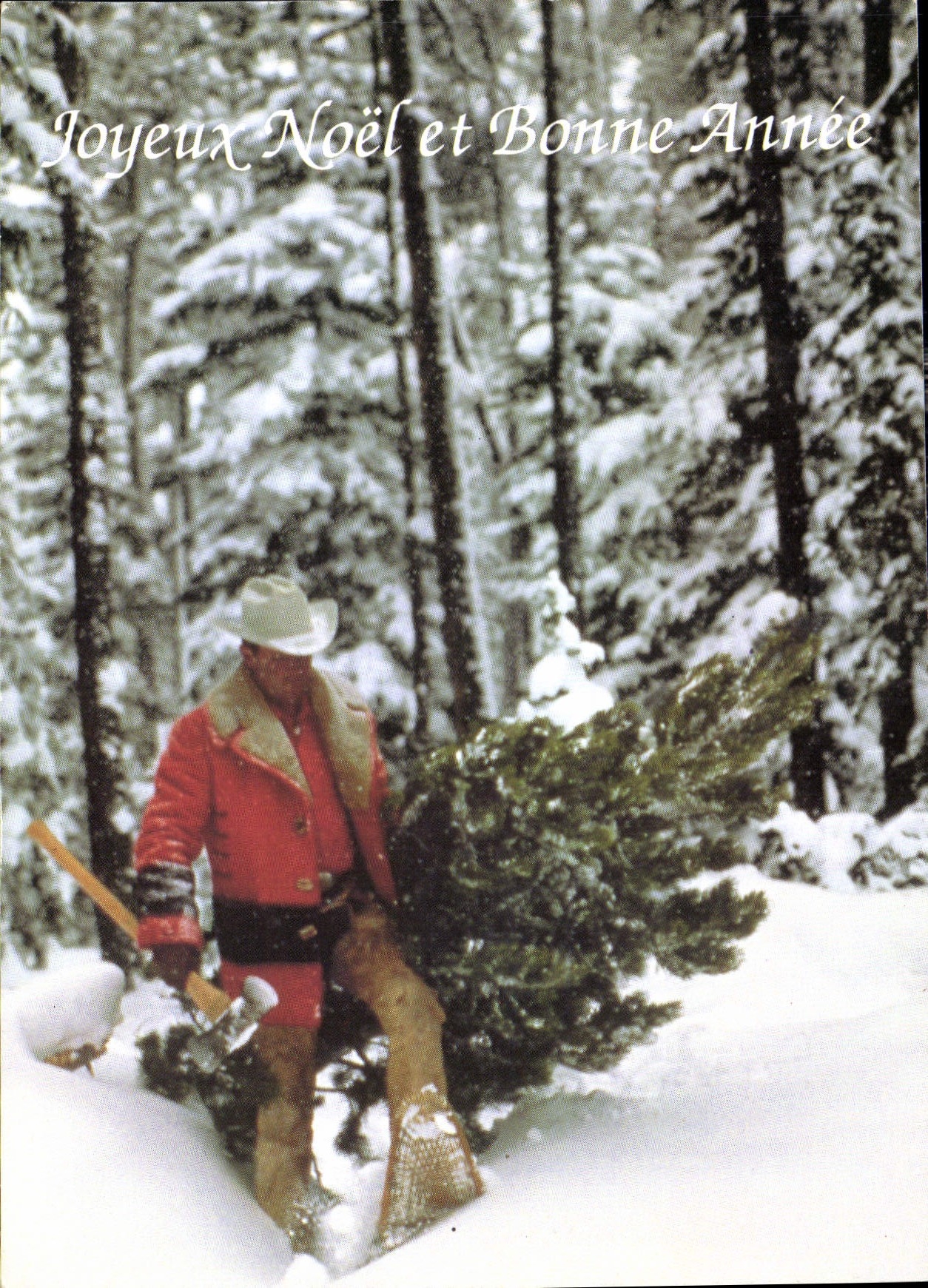 CPM Joyeux Noel et Bonne Annee Bucheron