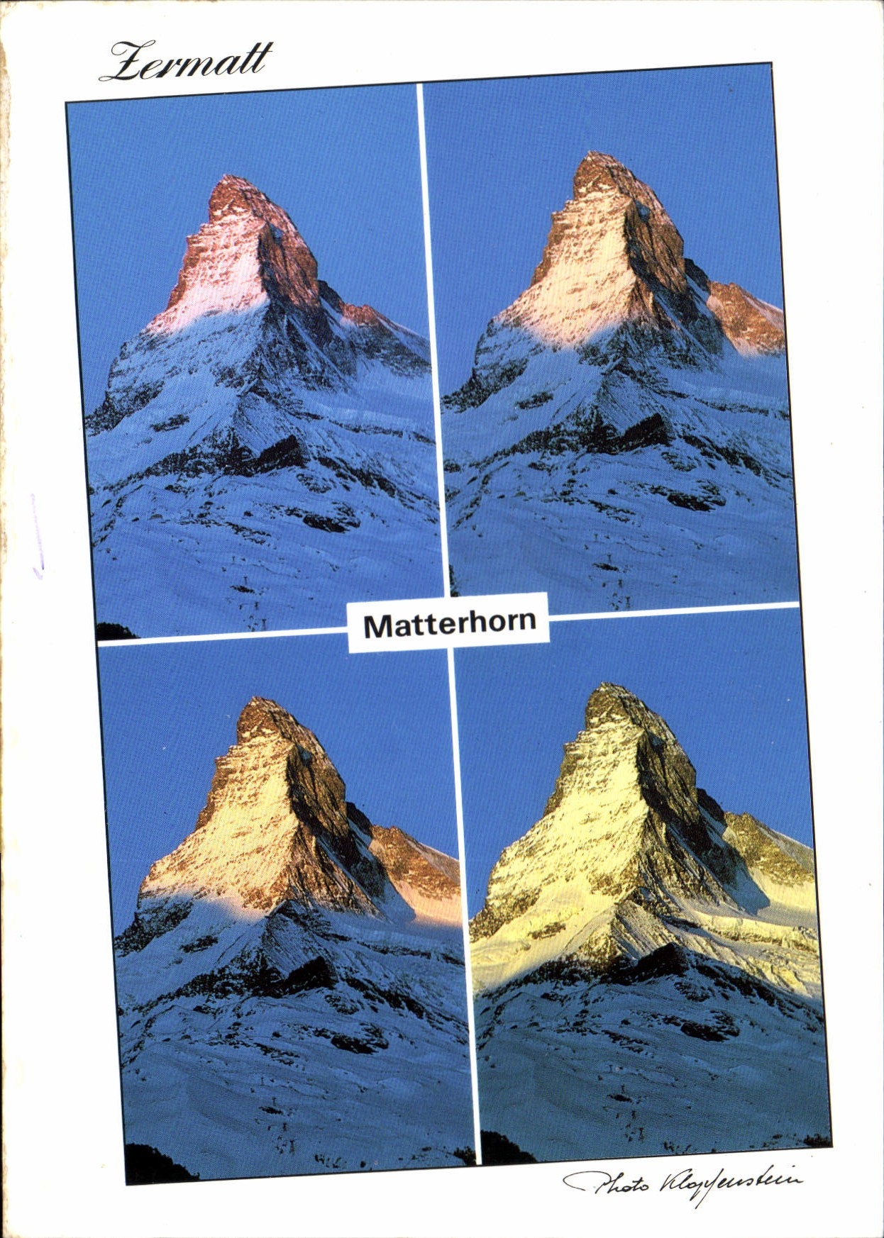 CPM Sonnenaufgang am Matterhorn Lever du soleil au Mt Cervin