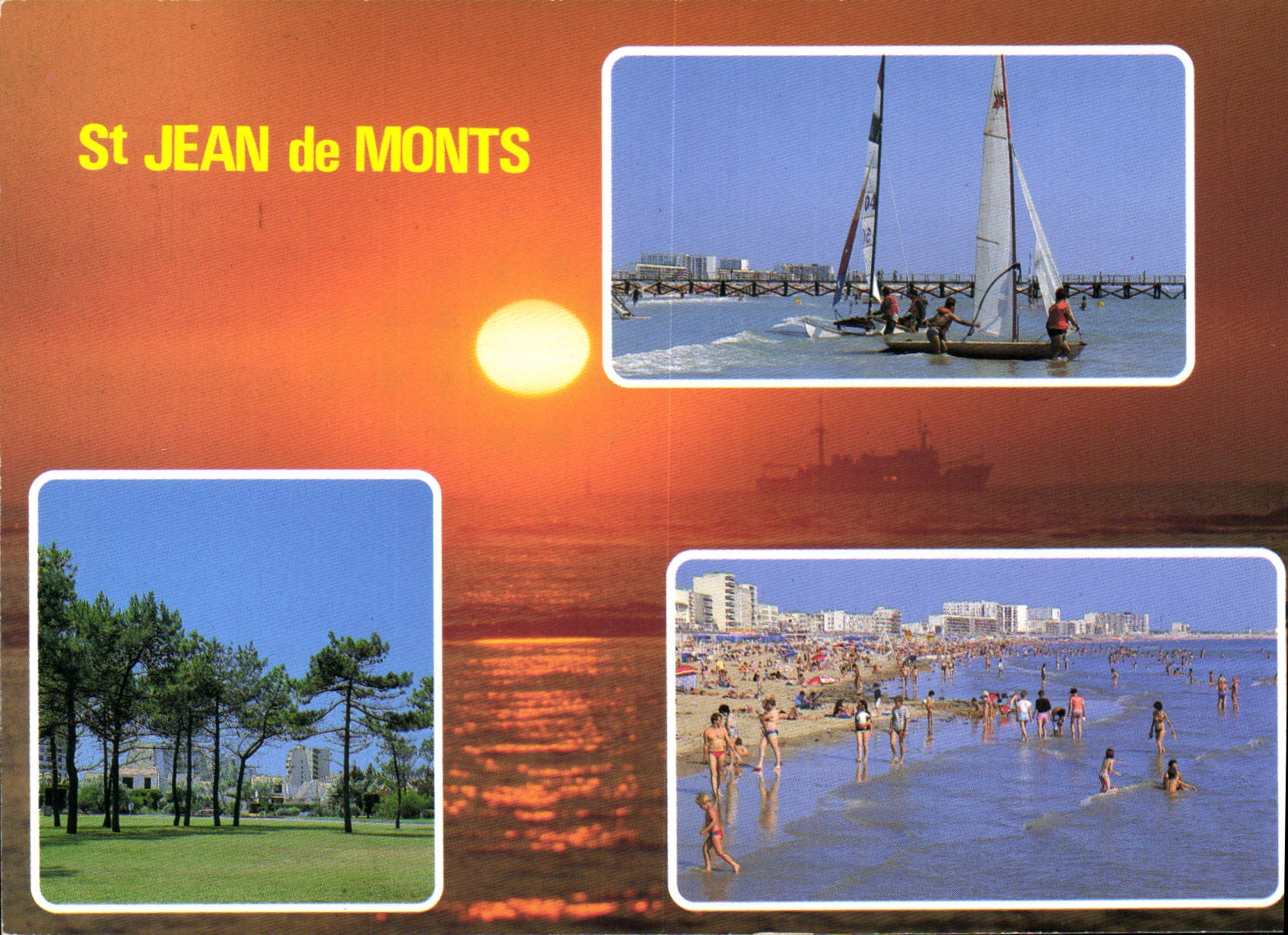 CPM La Vendee Touristique Saint Jean de Monts La Plage la foret