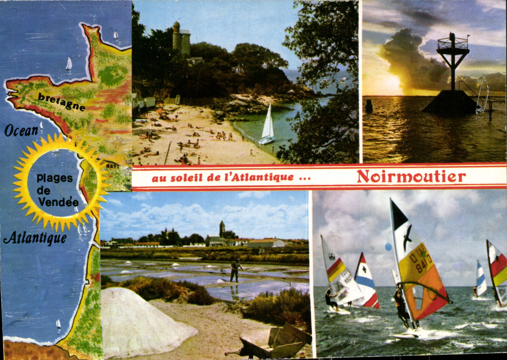 CPM La Vendee Touristique Ile de Noirmoutier Planche a voile