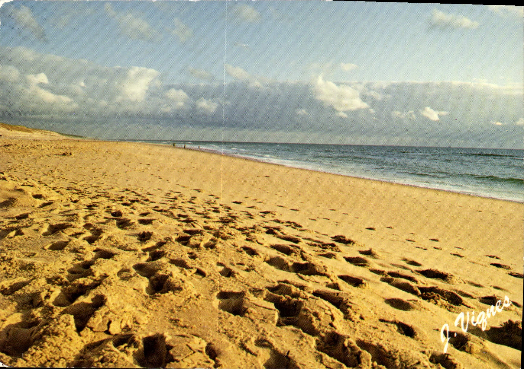 CPM Visage des Landes La plage au soleil couchant