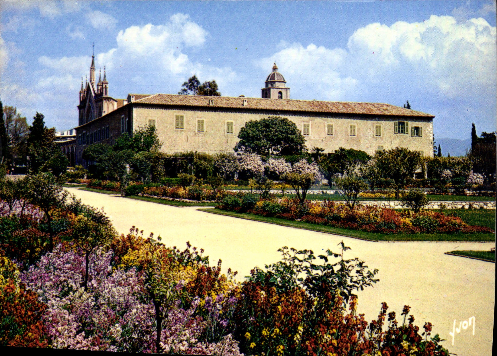 CPM Couleurs et Lumiere de France La Cote d'Azur Miracle de la Nature Le Monastere de Cimiez