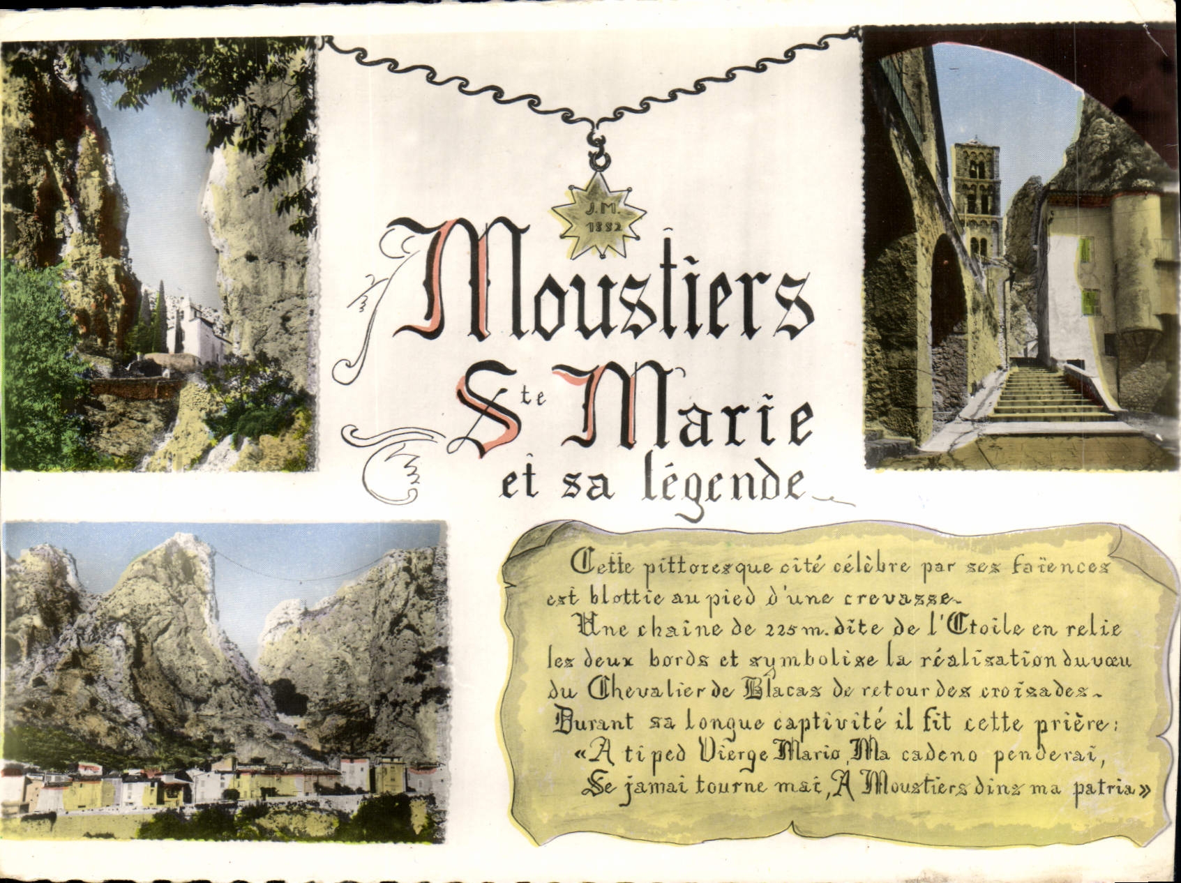 CPM Moustiers Ste Marie et sa Legende