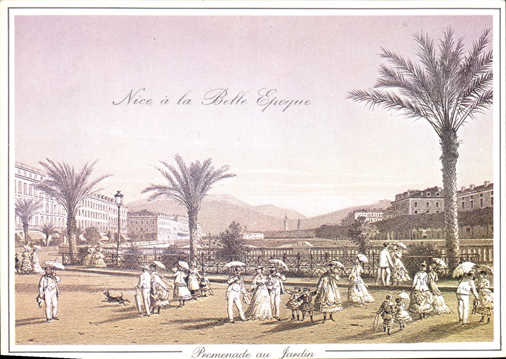 CPM Nice a la Belle Epoque Promenade au Jardin