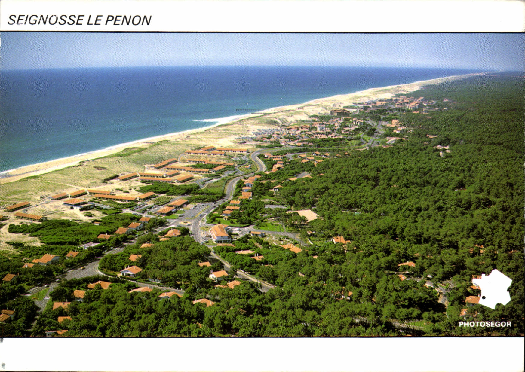 CPM Seignosse Le Penon La plus nature des stations Ocean Plages de Sable fin Foret de pins 