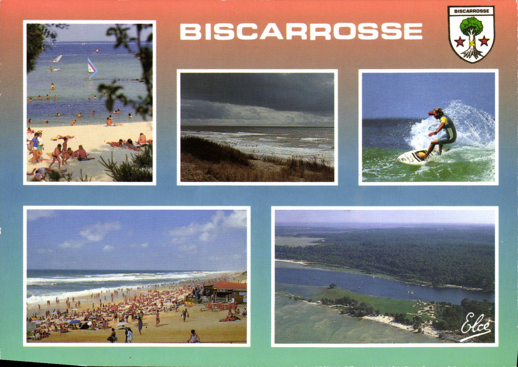 CPM Biscarrosse Cote Landaise Le Lac La plage Le Surf