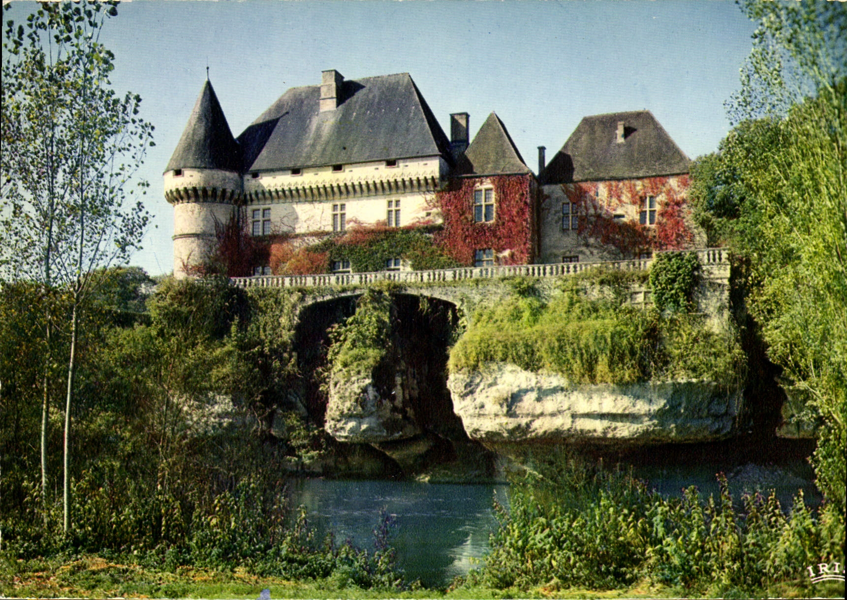 CPM Le Perigord Pittoresque Chateau de Lasse La facade sur la Vezere