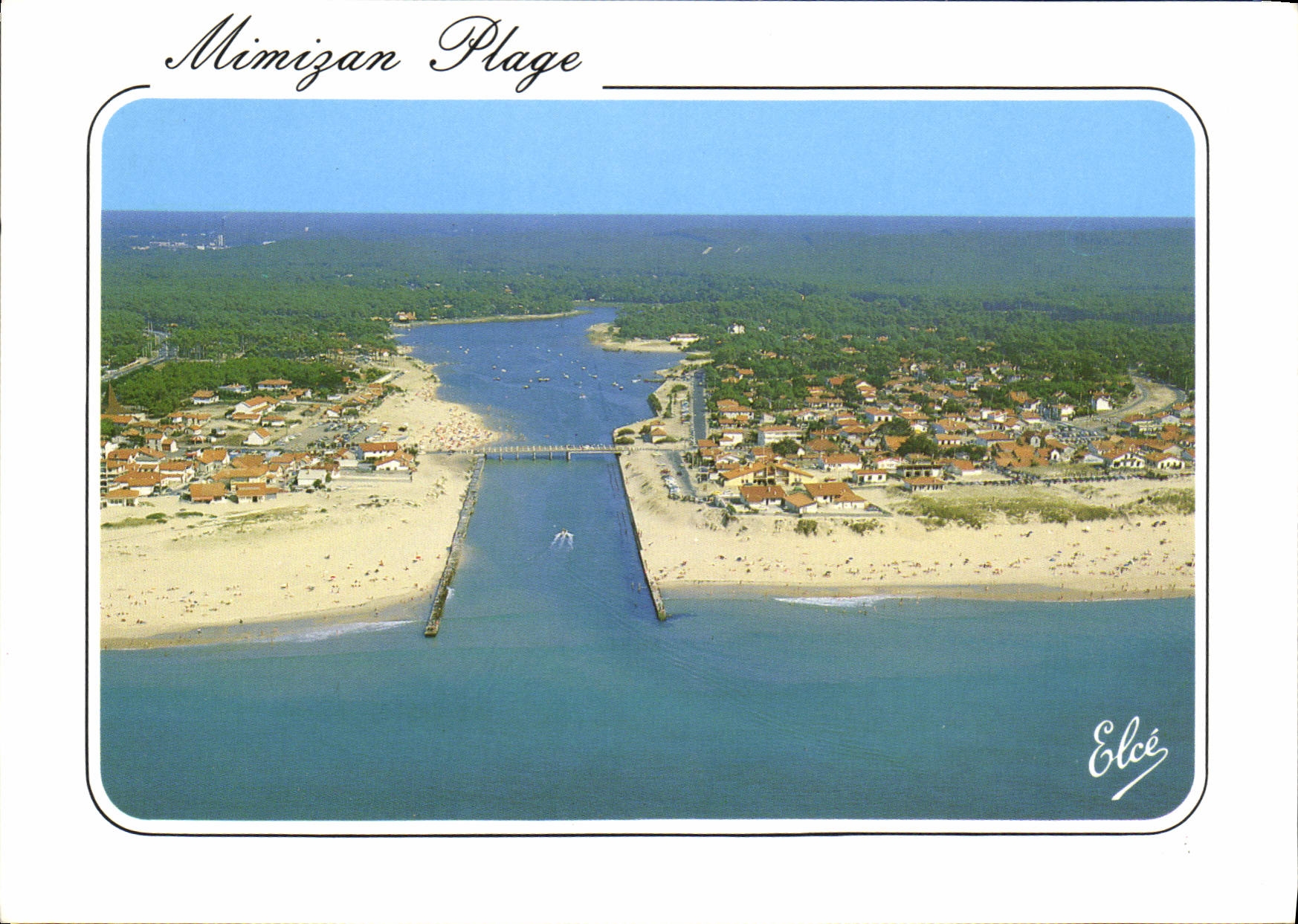 CPM Mimizan Plage L'Entree du Courant avec la Plage Nord 