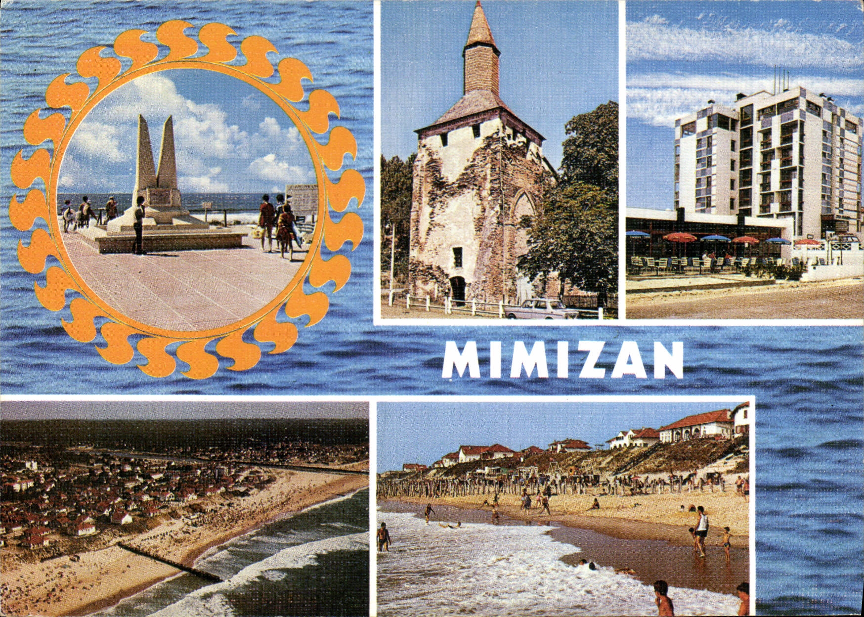 CPM Mimizan Vue generale de la Plage 