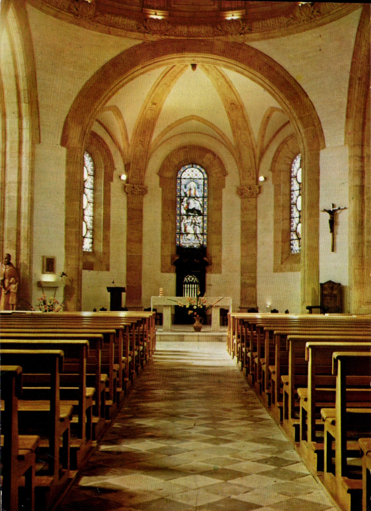 CPM Berceau de St Vincent de Paul Landes Interieur de la Chapelle
