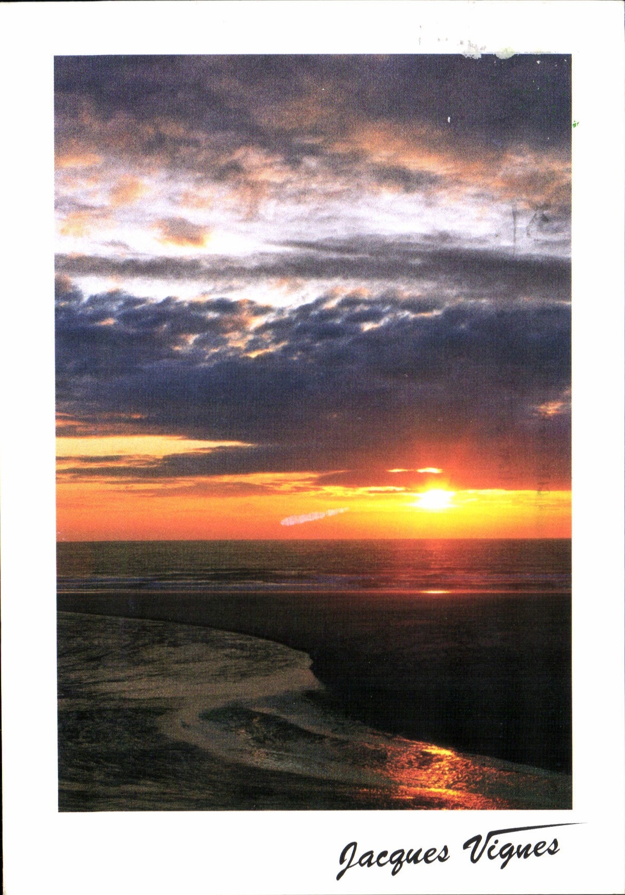 CPM Coucher de soleil sur l'Ocean Atlantique