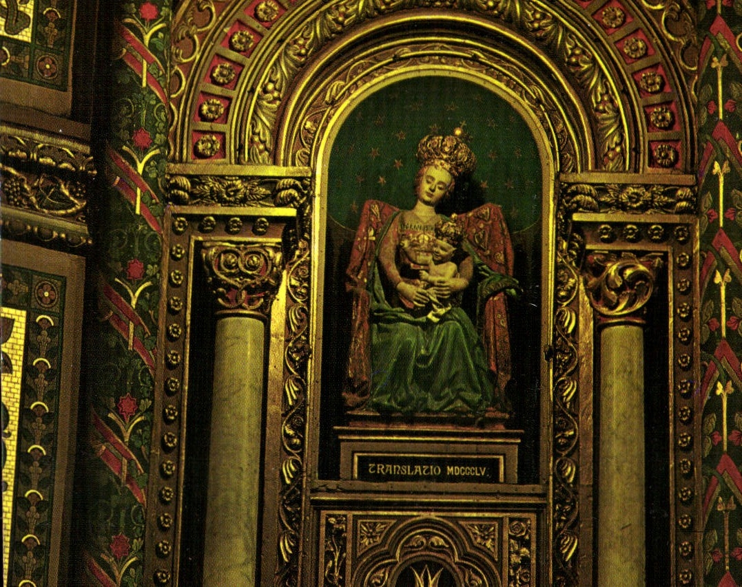 CPM Buglose Landes La statue de Notre Dame