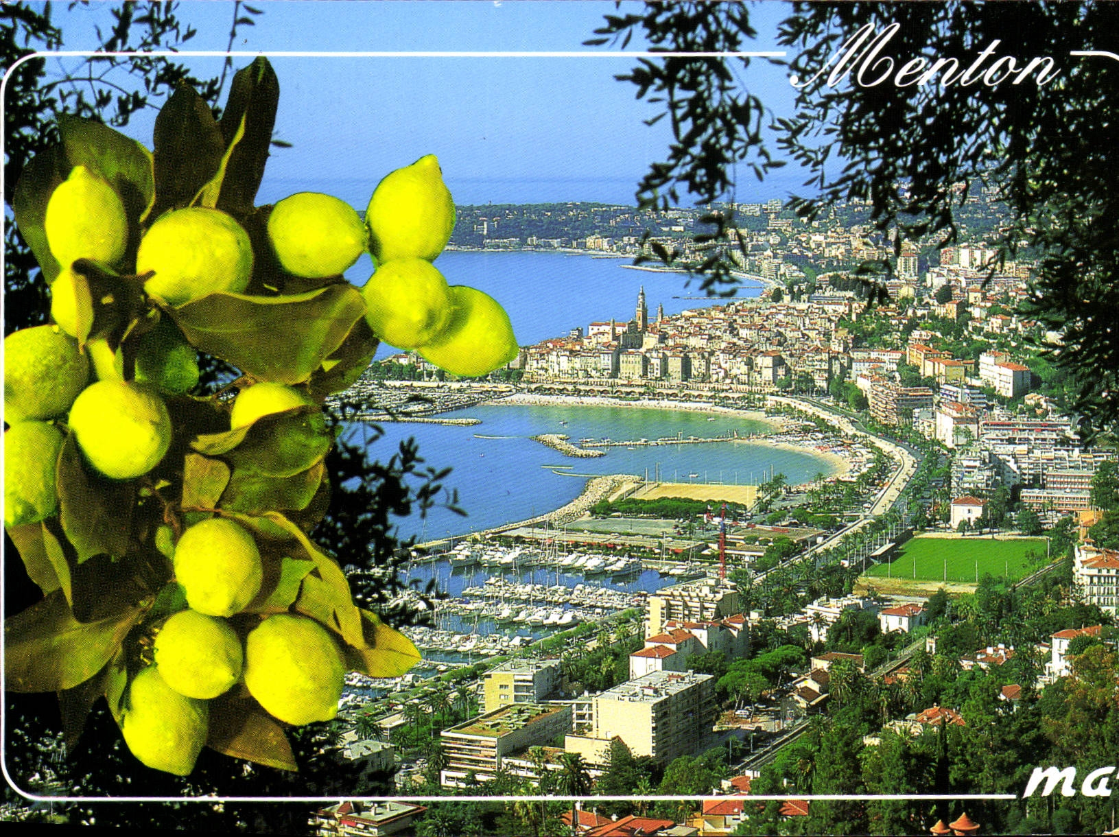 CPM La Cote d'Azur French Riviera Menton Vue generale