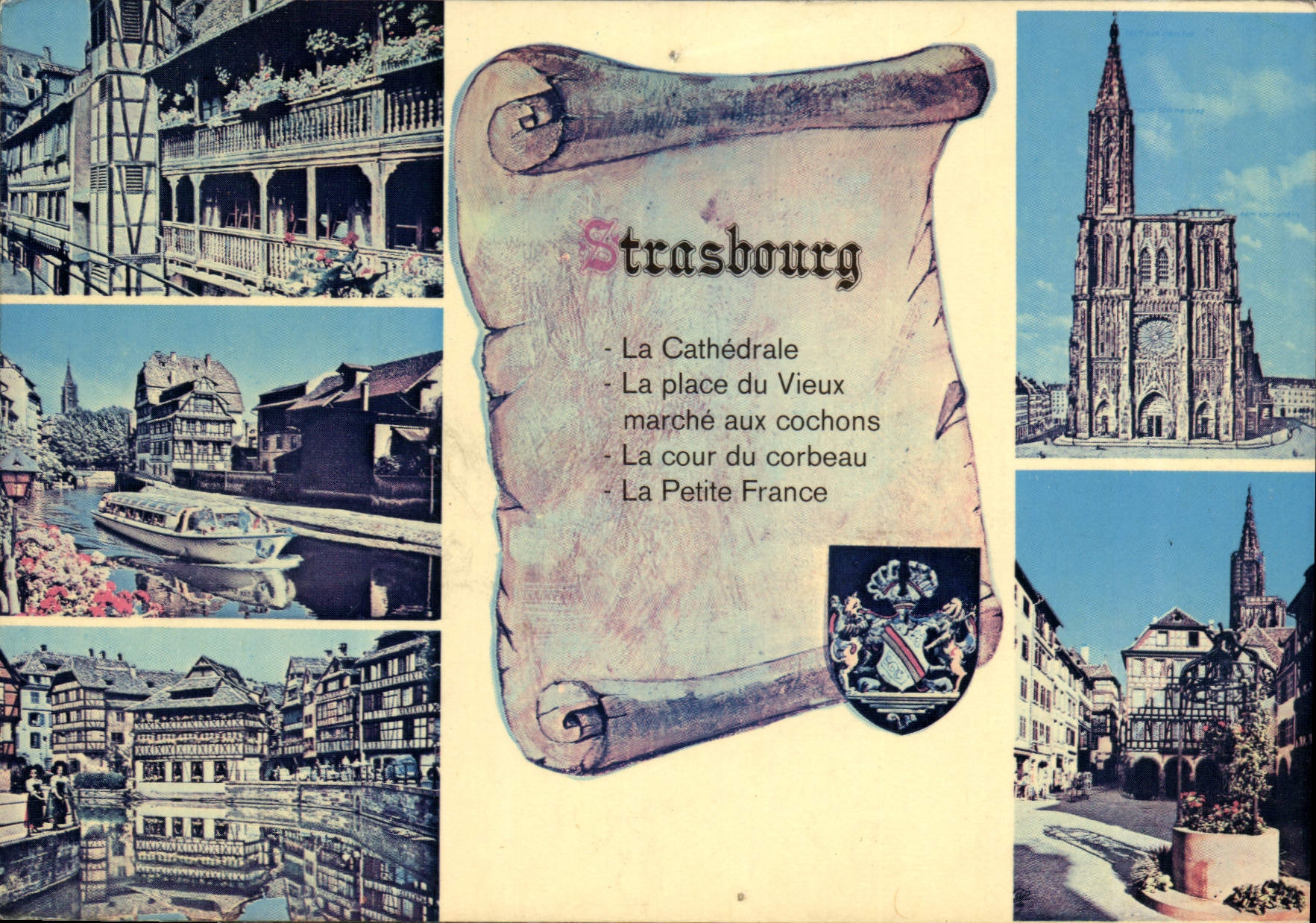 CPM Strasbourg Le portail et la rosace de la Cathedrale