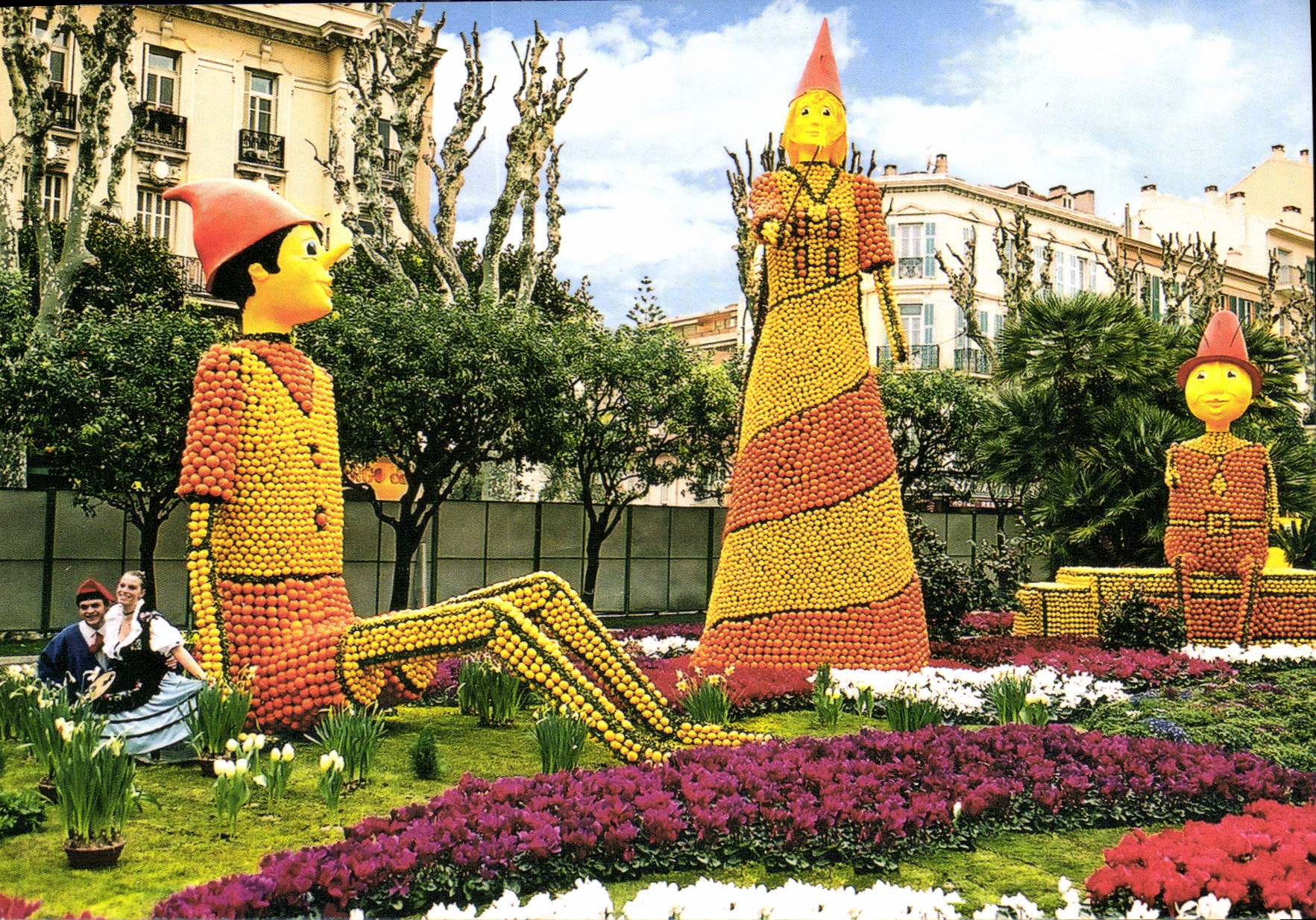 CPM Menton Cote d'Azur Fete du Citron Groupe Folklorique La Mentonnaise 