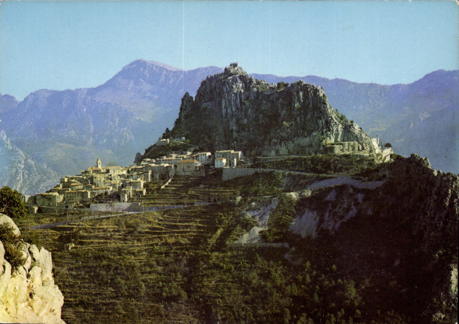 CPM Sainte Agnes Alpes Maritimes Le Village du Littoral le plus haut d'Europe
