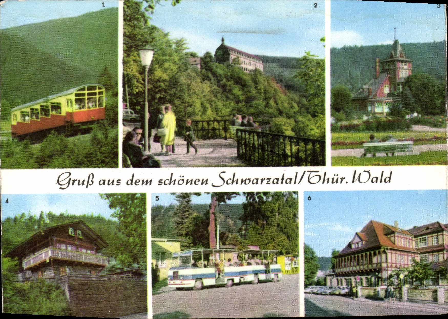 CPM Gruss aus dem schonen Schwarzatal Thur Wald