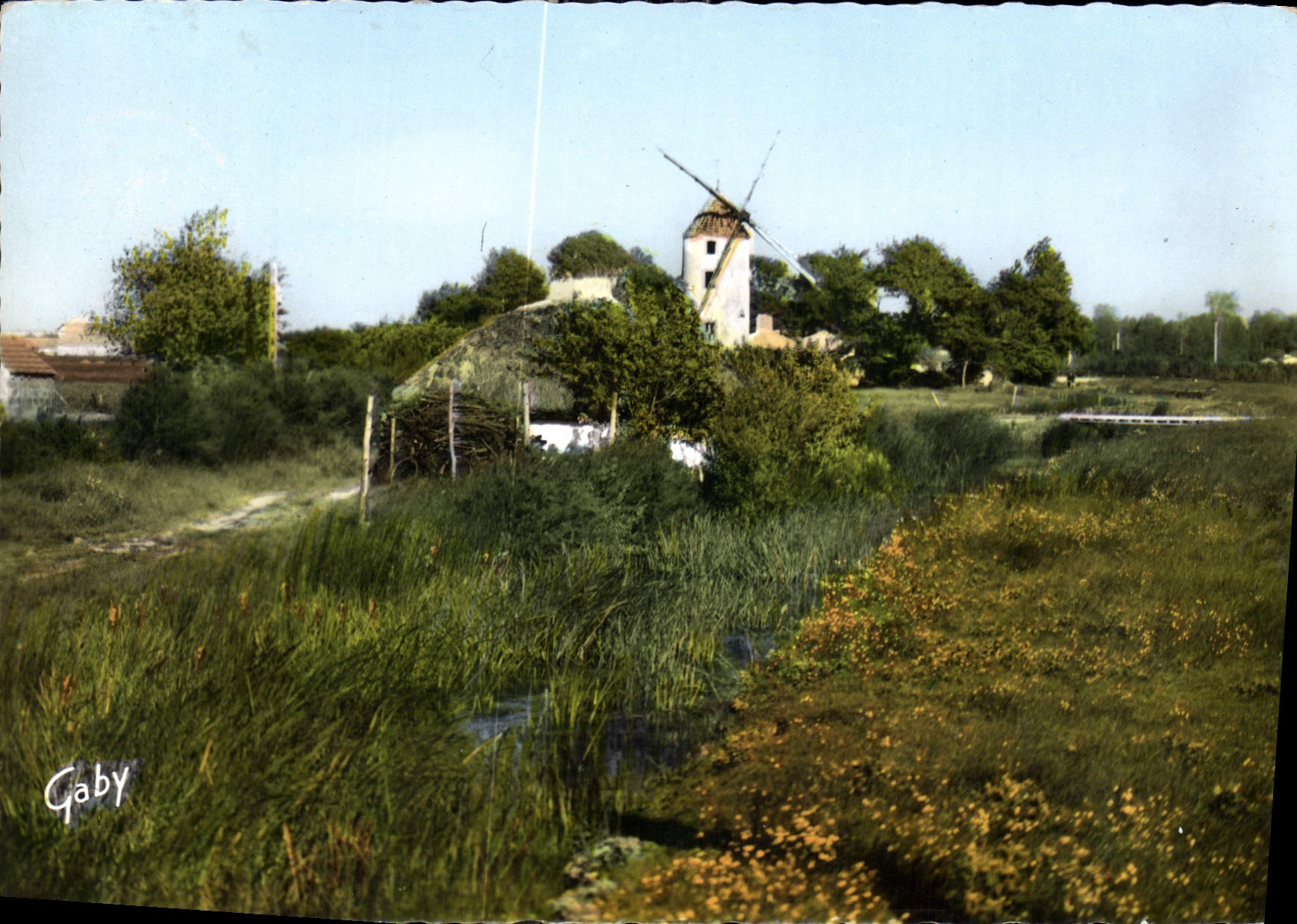 CPA Au Pays de Monts Bourine et Moulin Vendeens