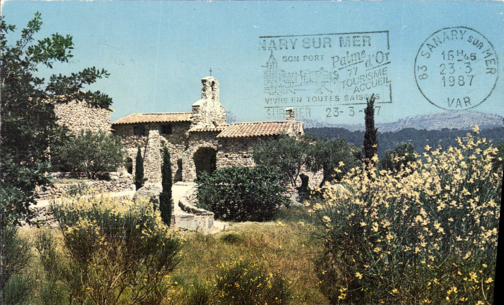CPM Lumiere et Beaute de la Cote d'Azur Chapelle de la Pepiole Chapelle Paleo Chretienne du V VI sie