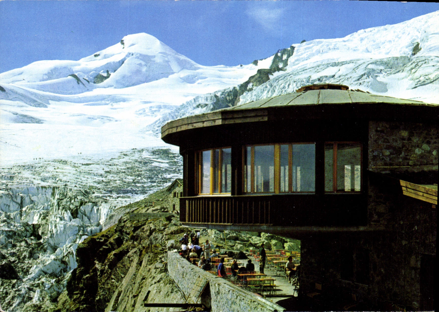 CPM Saas Fee Wallis Restaurant und Berghaus Langfluh Feegletscher und Allalinborn