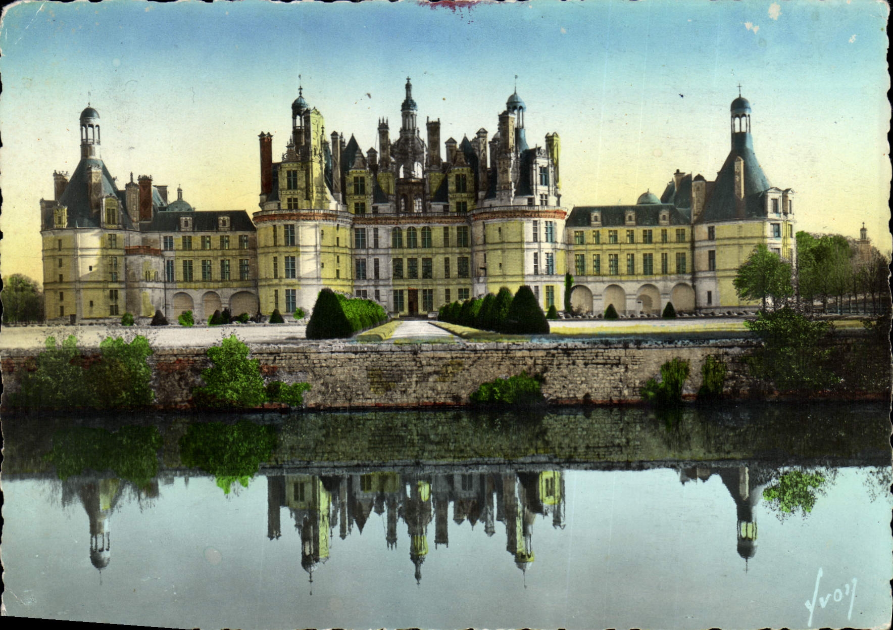 CPM Chambord Loir et Cher le Chateau Facade nord construit en 1519 par Francois 1er