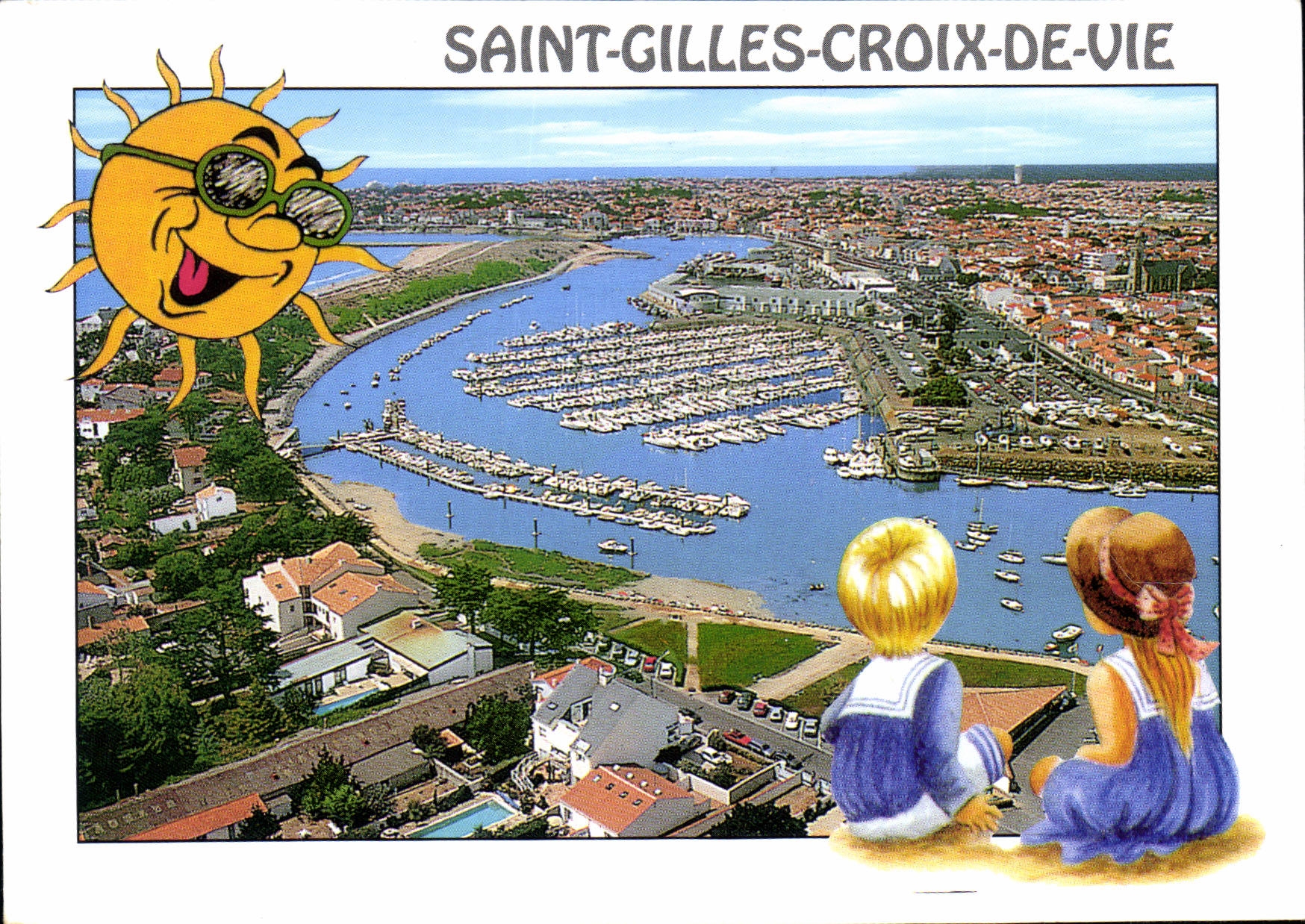 CPM Saint Gilles Croix de Vie Vendee vue generale le Port de Plaisance
