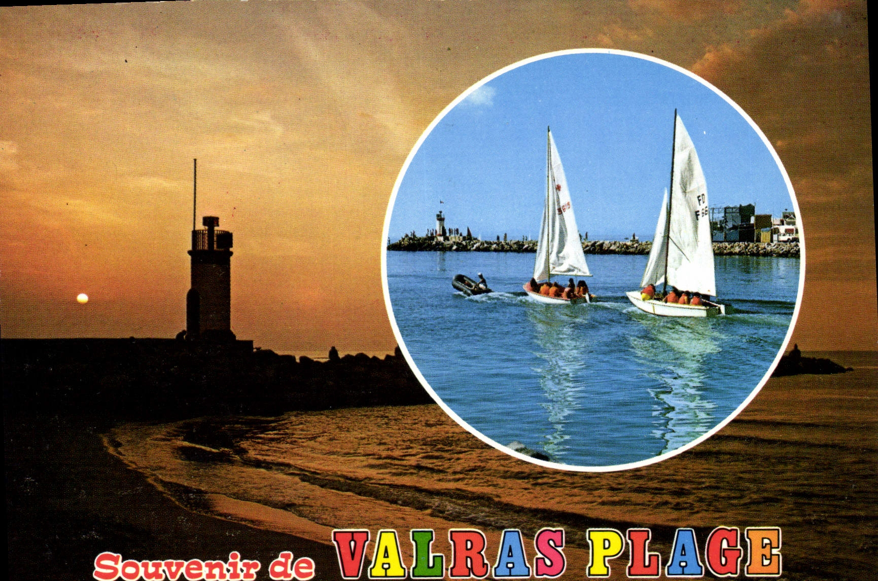 CPM En Parcourant la Cote Mediterraneenne Valras Plage Herault