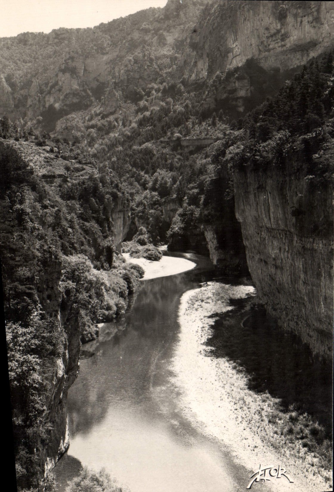 CPA Les Gorges du Tarn vue generale des Detroits