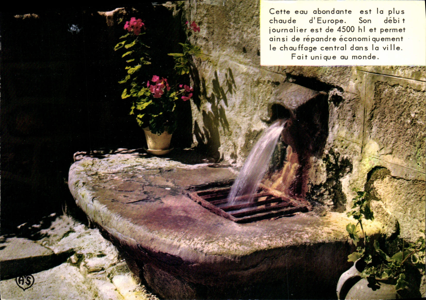 CPA L'Auvergne Touristique Chaudes Aigues Cantal la source d'eau chaude
